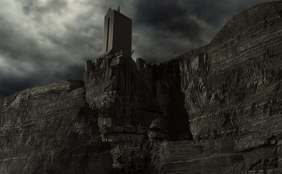 ภาพ Concept Art ของคุกนูร์เมนการ์ด จากภาพยนตร์ แฮร์รี่ พอตเตอร์ กับเครื่องรางยมทูต ภาค 1