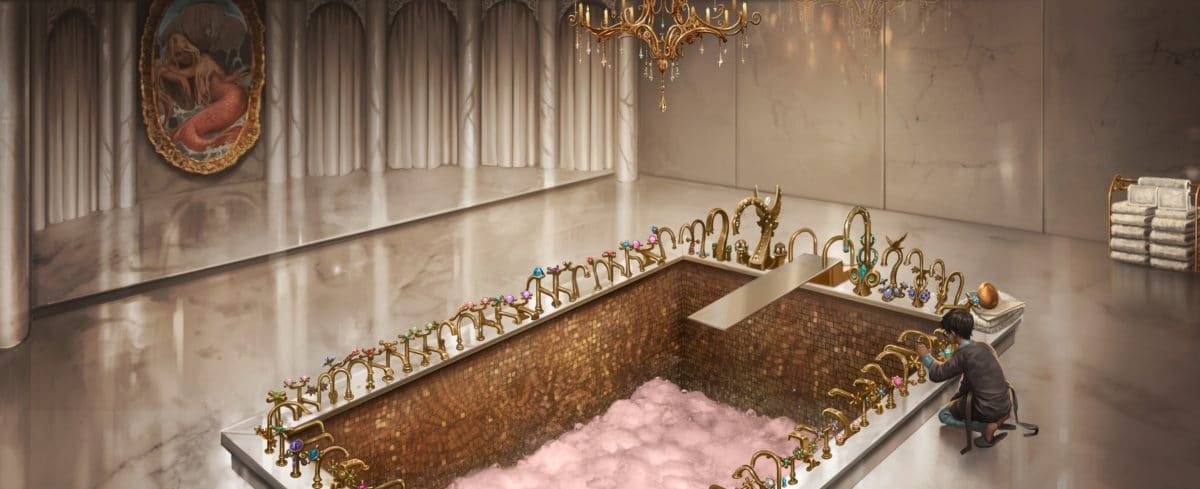  ห้องอาบน้ำพรีเฟ็ค © JKR/POTTERMORE LTD. ™ WARNER BROS. 